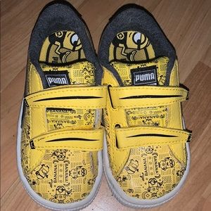 Yellow Toddler Puma shoes